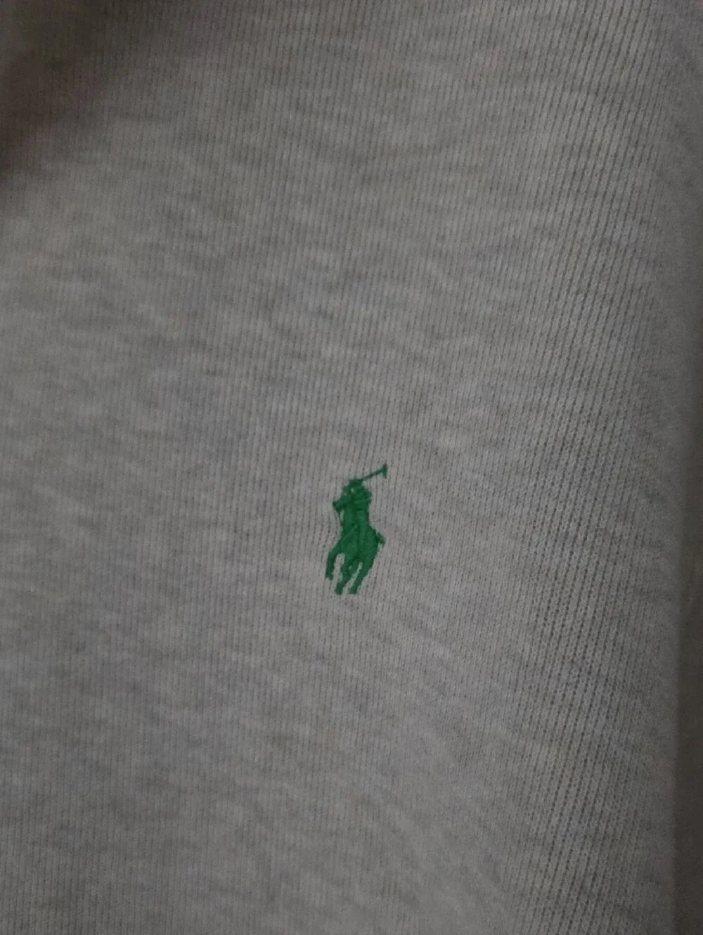 Polo by Ralph Lauren Oatmeal Half-Zip Sweater with Green Pony